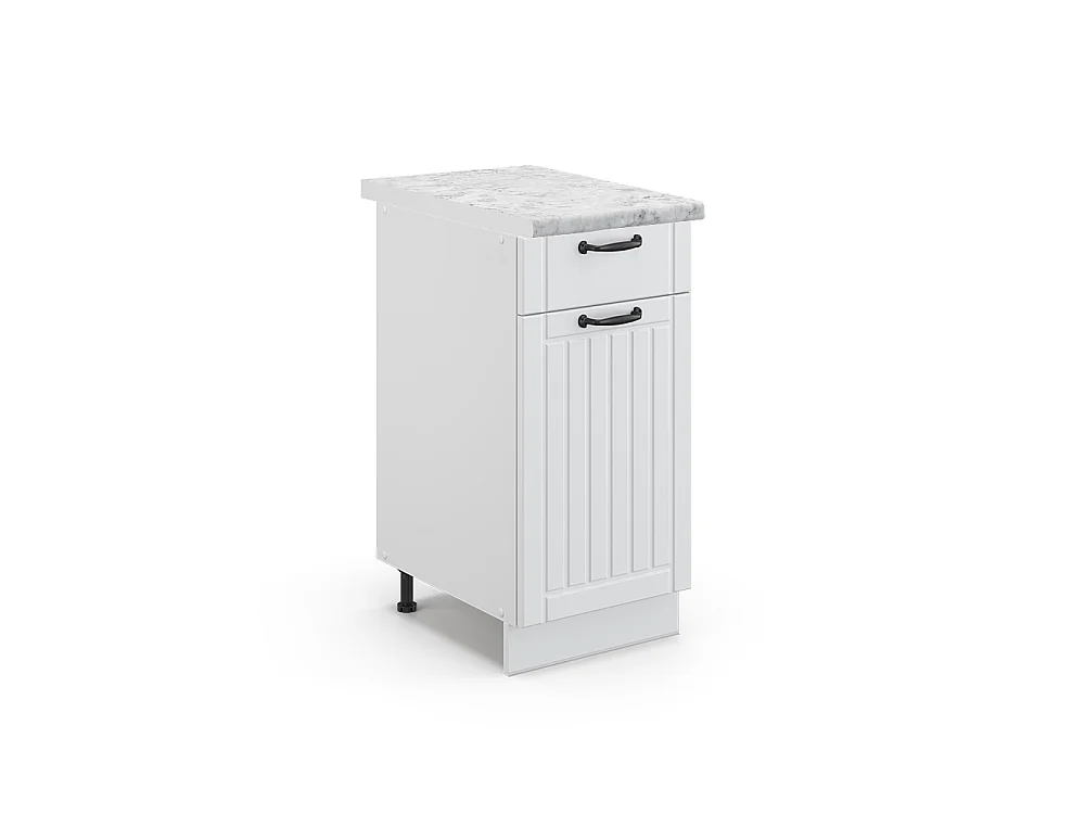 Mobiletto base per cucina Bianco rustico 40x60x82 fame-line