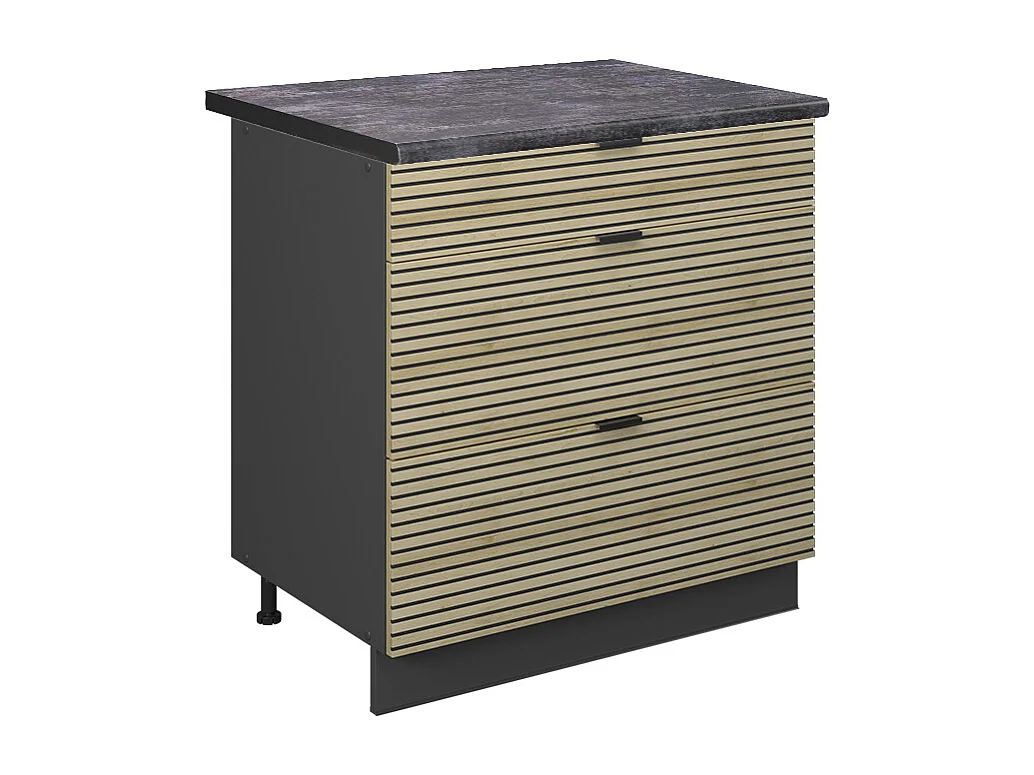 Keukenonderkast eiken paneel 80x60x82 fame-line