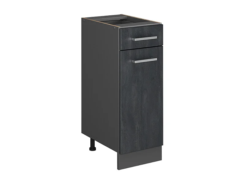 Mueble bajo de cocina hormigón negro 30x46x81.6 r-line