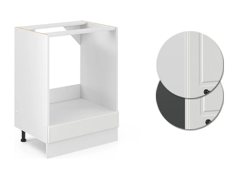Armario para horno empotrado blanco casa de campo 60x60x81.6 r-line