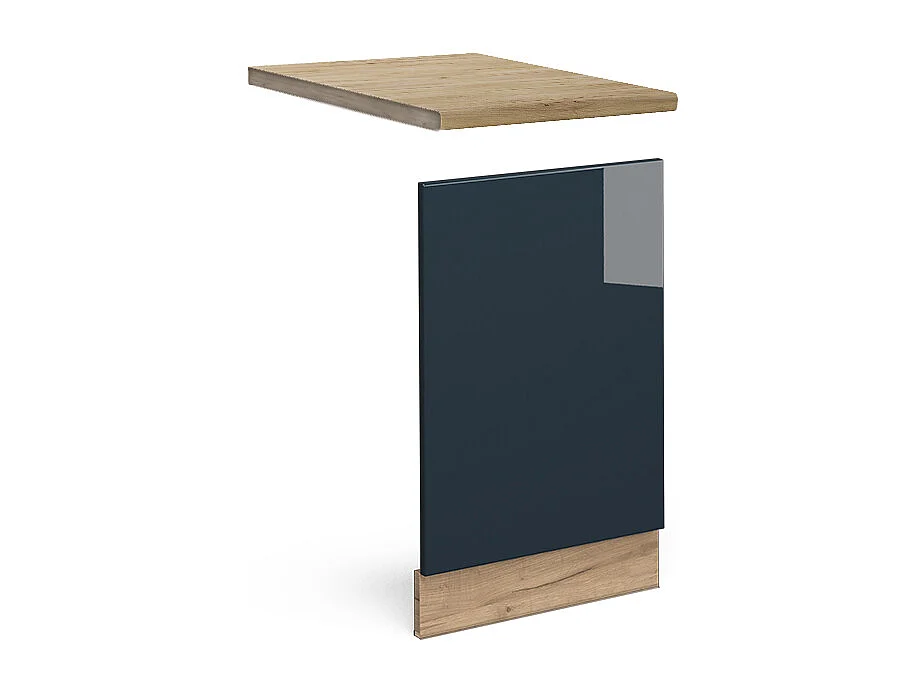 Panel frontal azul oscuro alto brillo 45x1.6x67.4 fame-line