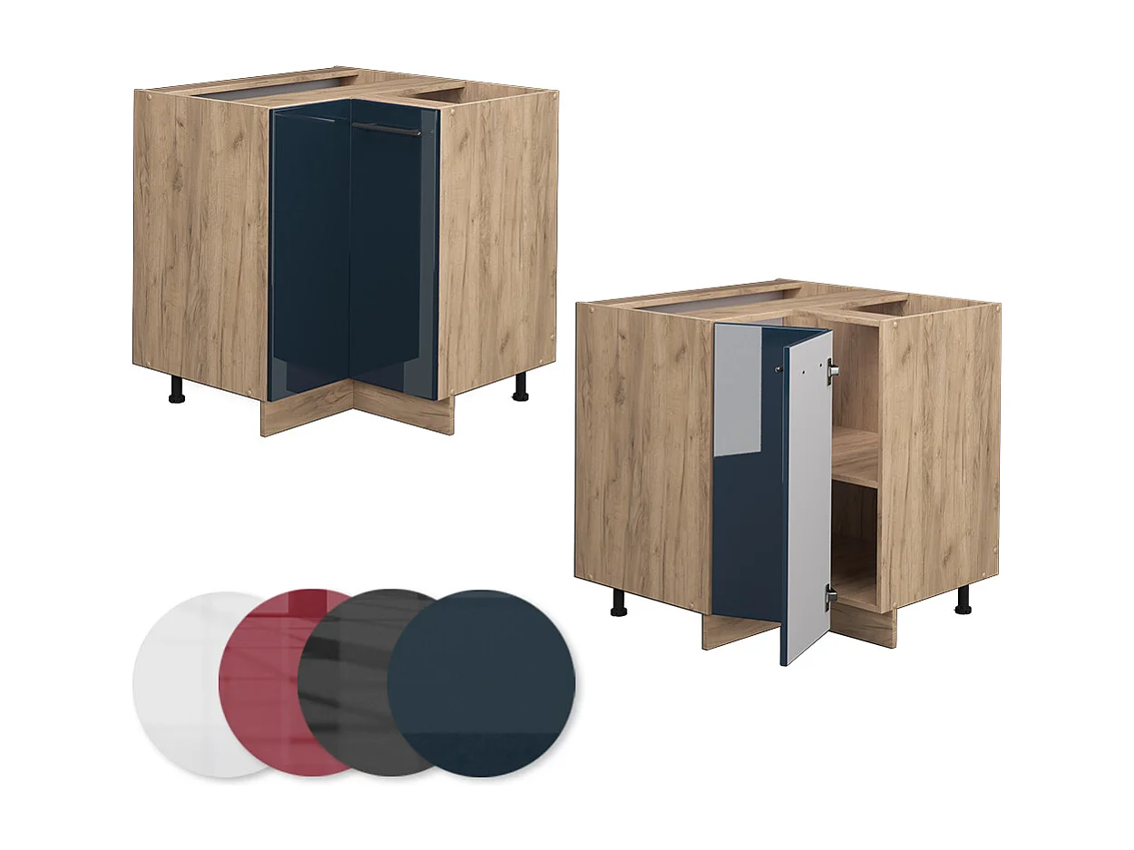 Meuble dangle bleu foncé brillant 80.5x60x82 fame-line