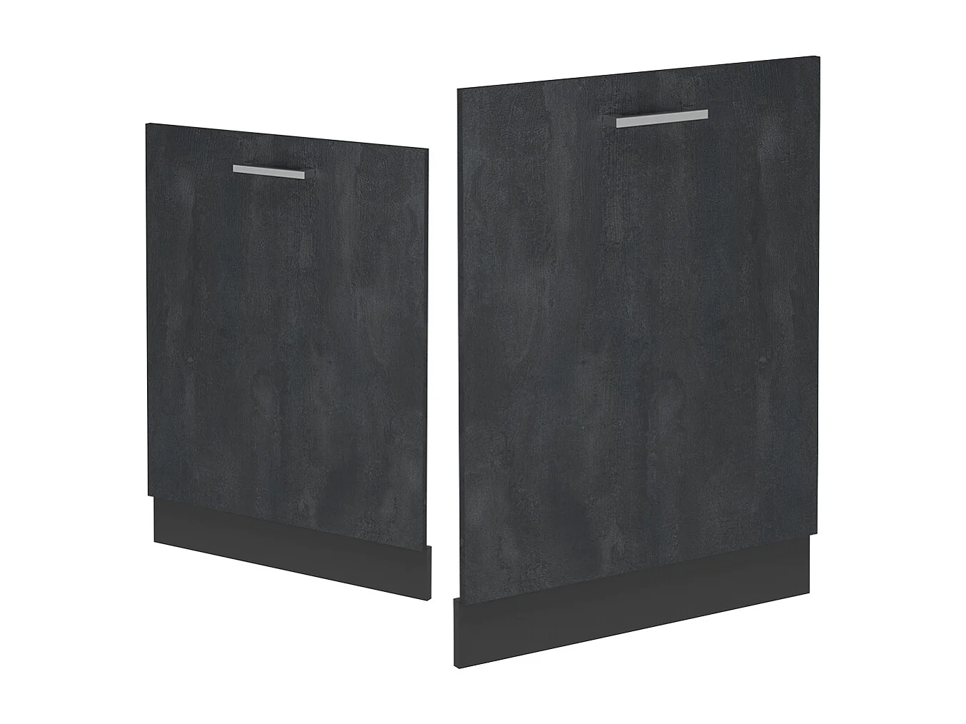 Façade de lave-vaisselle béton noir 60x1.6x81.8 r-line