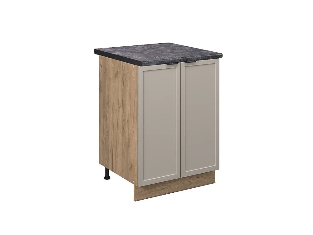 Meuble bas de cuisine grisbeige 60x60x82 fame-line