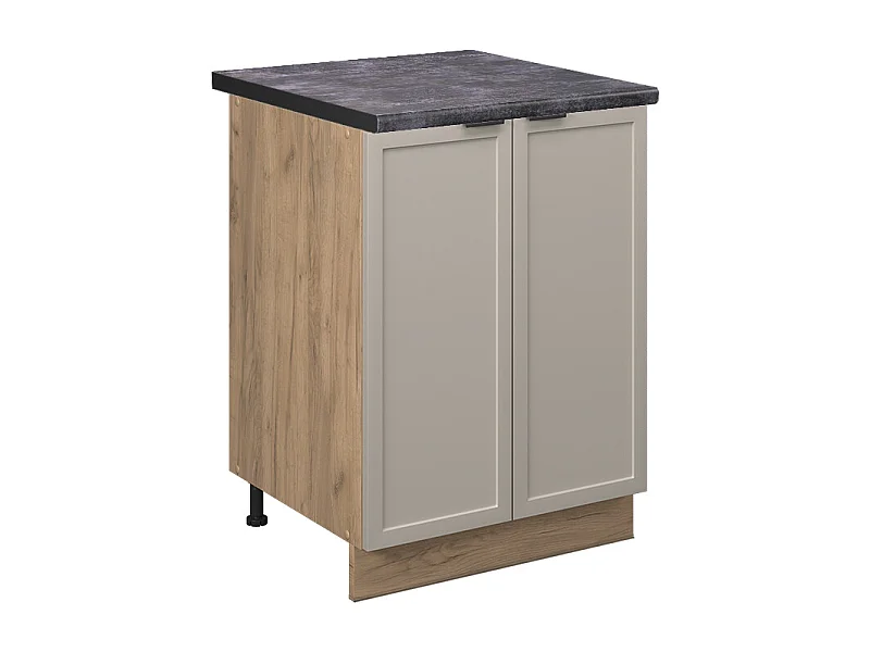 Meuble bas de cuisine grisbeige 60x60x82 fame-line