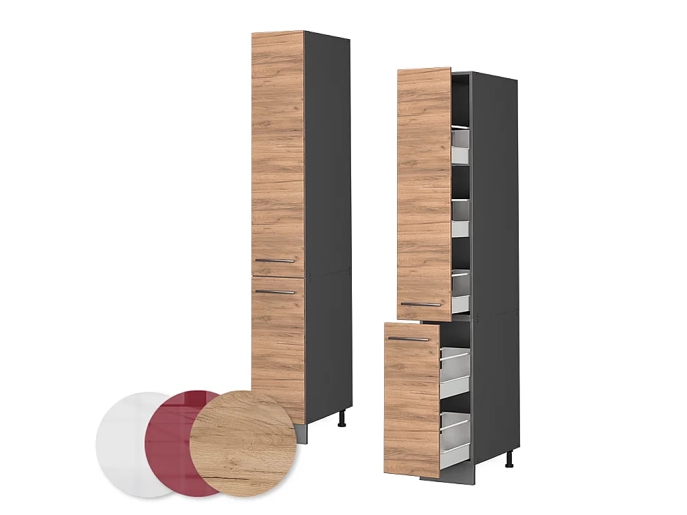 Apotekerskab gold power oak 30x58x206.8 fame-line