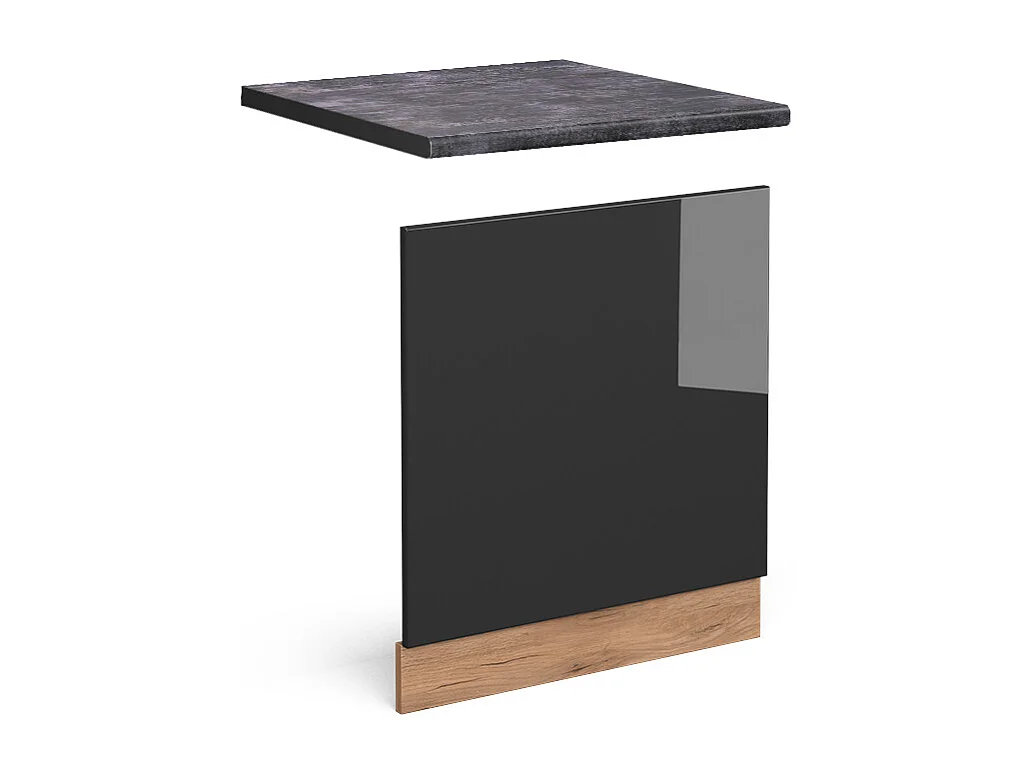 Façade anthracite haute brillance 60x1.6x57.2 r-line