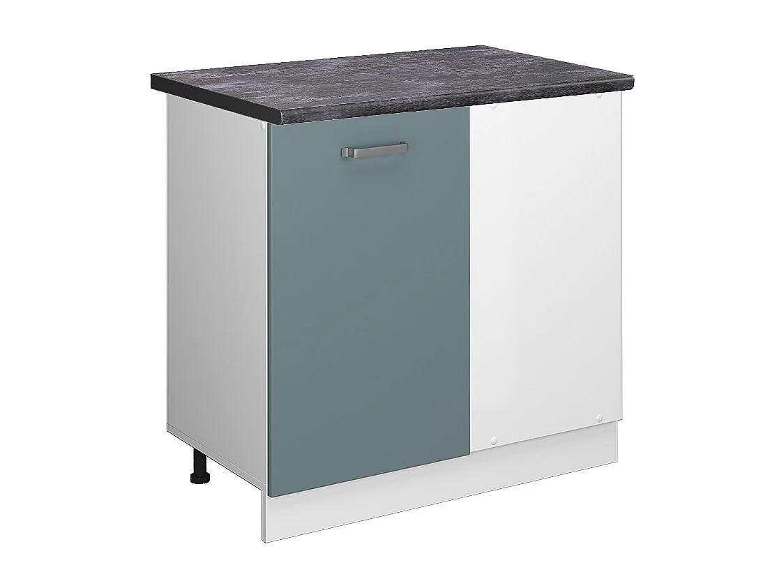 Armario de esquina gris azulado 86x60x81.6 r-line