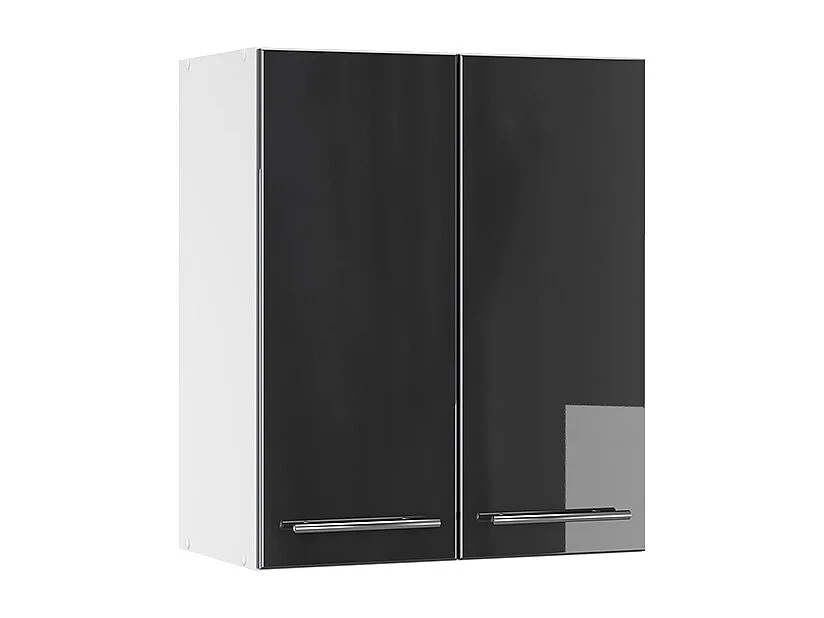 Elément haut de cuisine anthracite haute brillance 60x34.1x72 fame-line