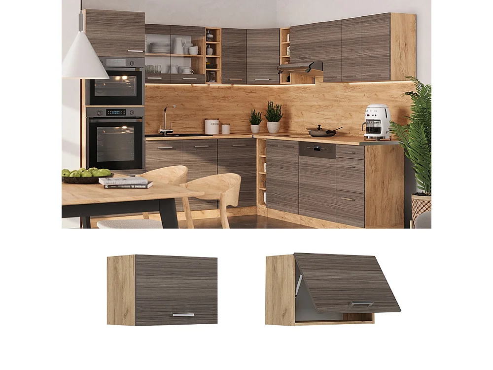Elément haut de cuisine gris noble 60x31x40 r-line