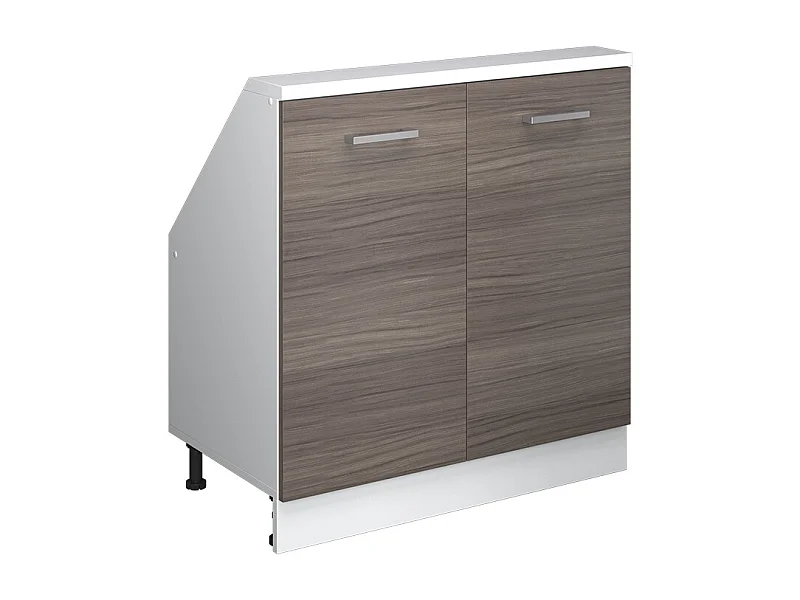 Küchenschrank für Dachschrägen edelgrau 80x46x81.6 r-line