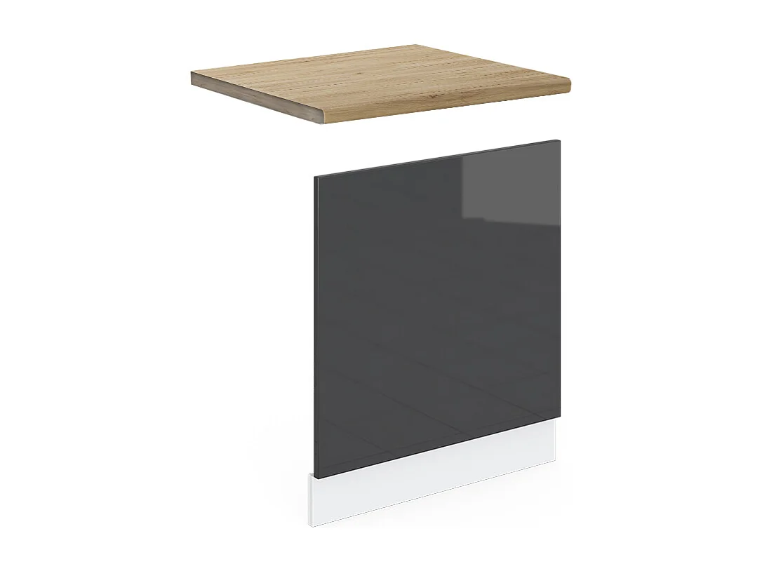 Façade anthracite haute brillance 60x1.6x57.2 r-line