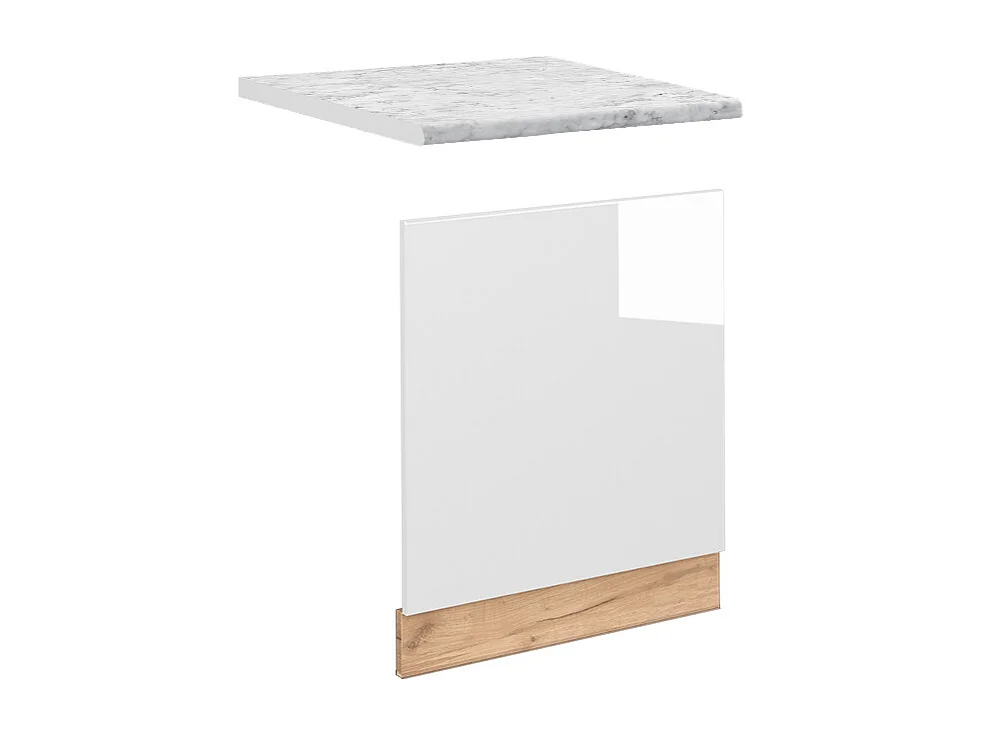 Panel frontal blanco alto brillo 60x1.6x67.4 fame-line