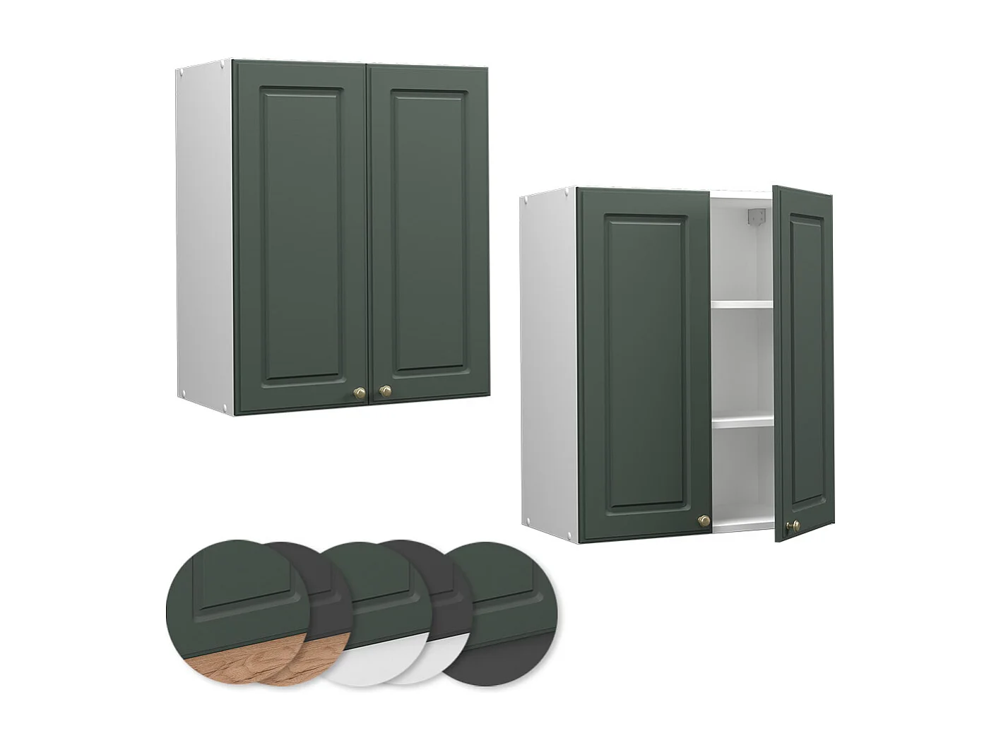 Pensile da cucina verde-oro country house 60x34.1x72 fame-line