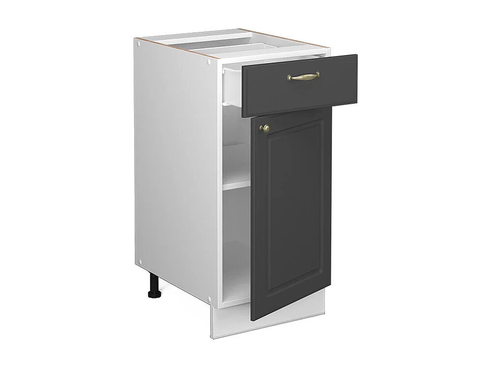 Meuble cuisine anthracite-or 40x60x82 fame-line