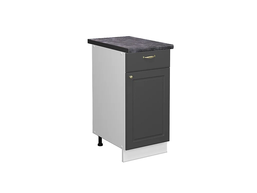 Meuble cuisine anthracite-or 40x60x82 fame-line