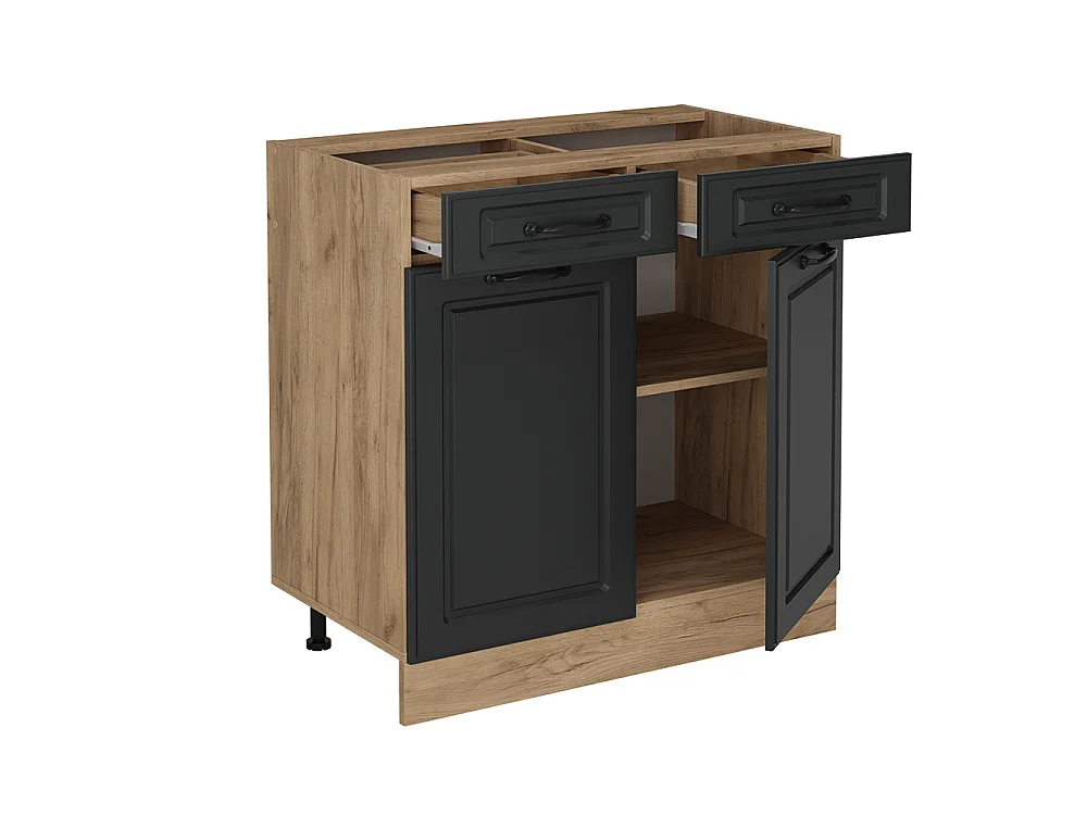 Køkkenskab antracit landhus 80x60x81.6 r-line