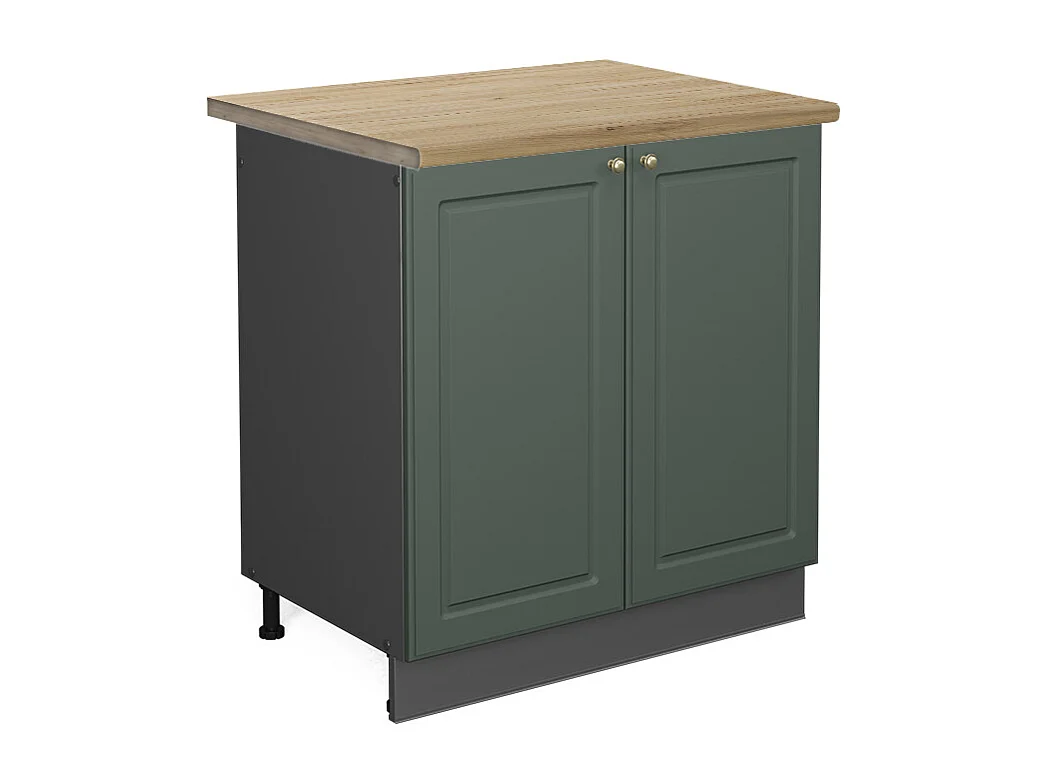 Mobile lavello cucina verde-oro country house 80x60x82 fame-line