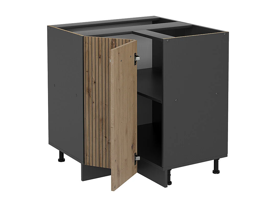 Mobile ad angolo cucina rovere artigianale 75.6x60x81.6 r-line