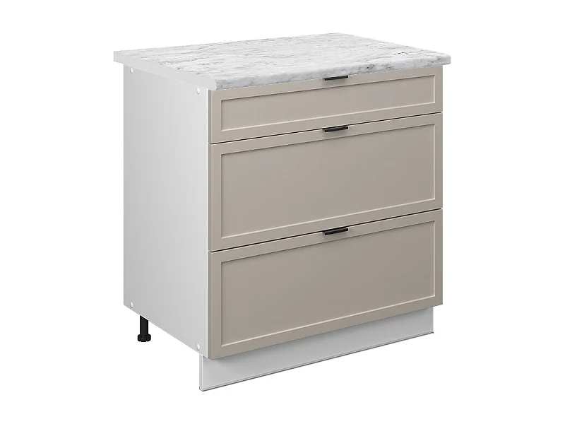 Meuble cuisine grisbeige 80x60x82 fame-line