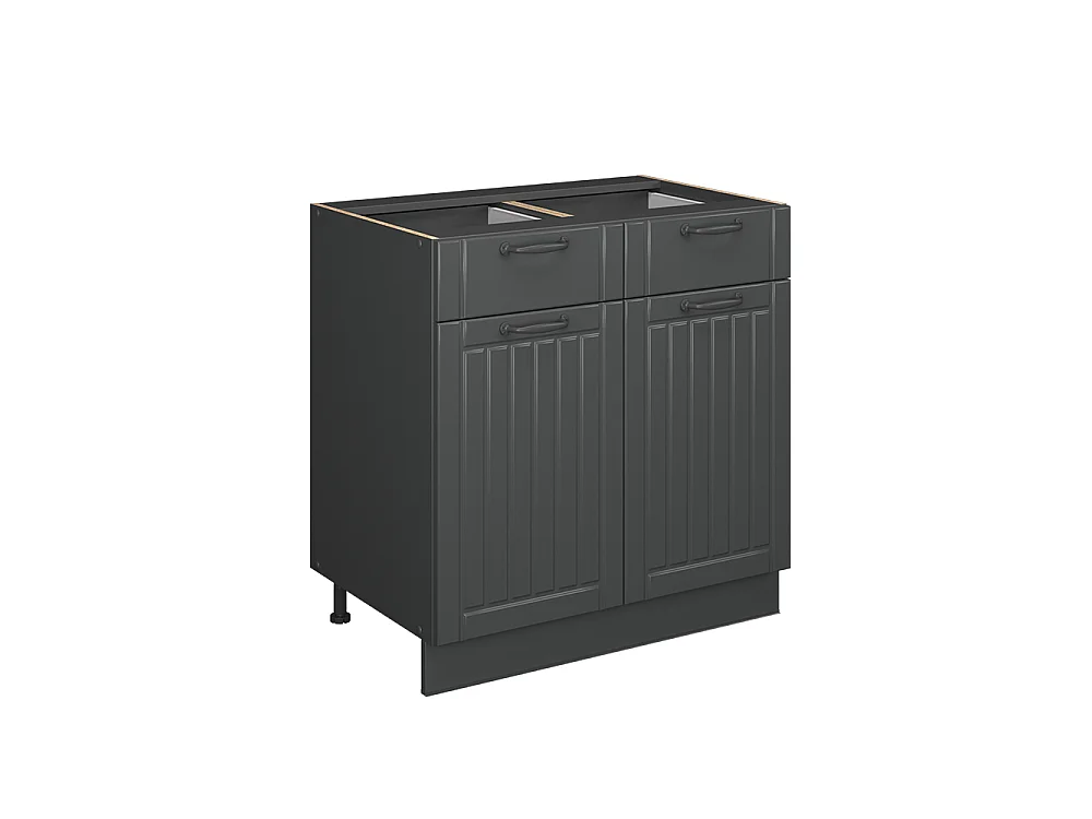Kitchen base cabinet dark grey 80x60x82 fame-line