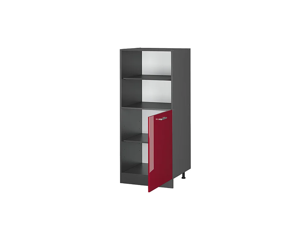 Meuble pour four rouge brillant 60x57x143 r-line