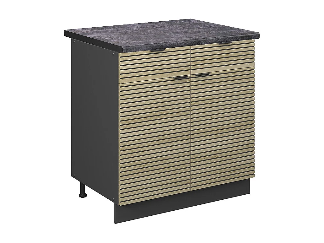 Keukenonderkast eiken paneel 80x60x82 fame-line