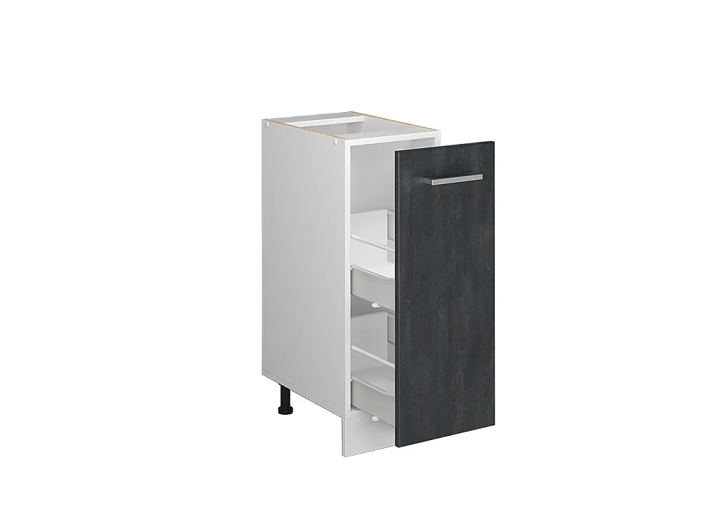 Armario de farmacia hormigón negro 30x60x81.6 r-line