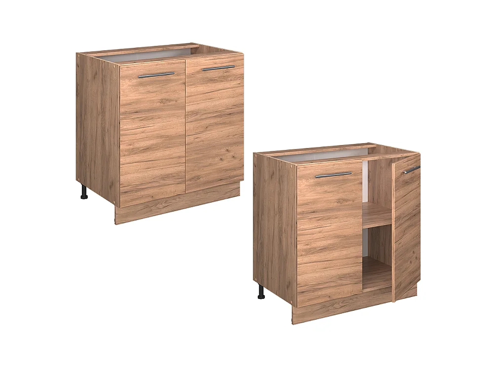 Keukenonderkast krachtige eik goud 80x60x82 fame-line