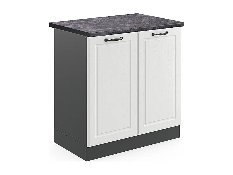 Armario bajo para fregadero blanco casa de campo 80x60x81.6 r-line