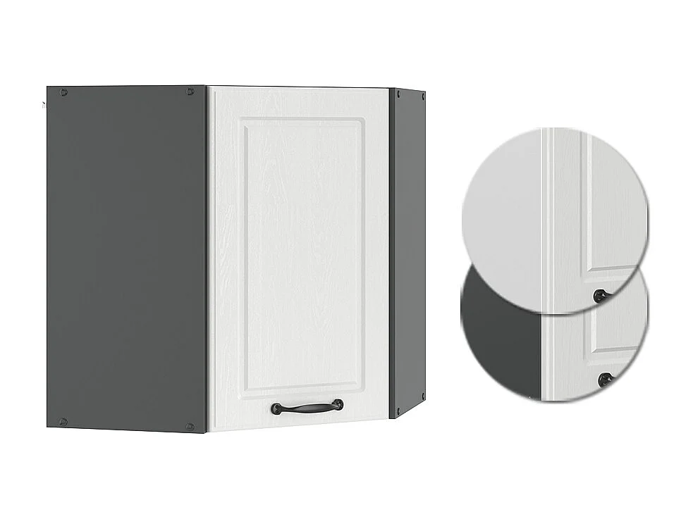 Elément haut de cuisine blanc campagne 57x34.1x60 r-line