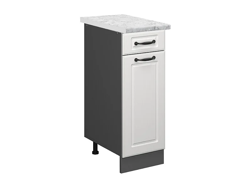 Meuble cuisine blanc campagne 30x60x81.6 r-line