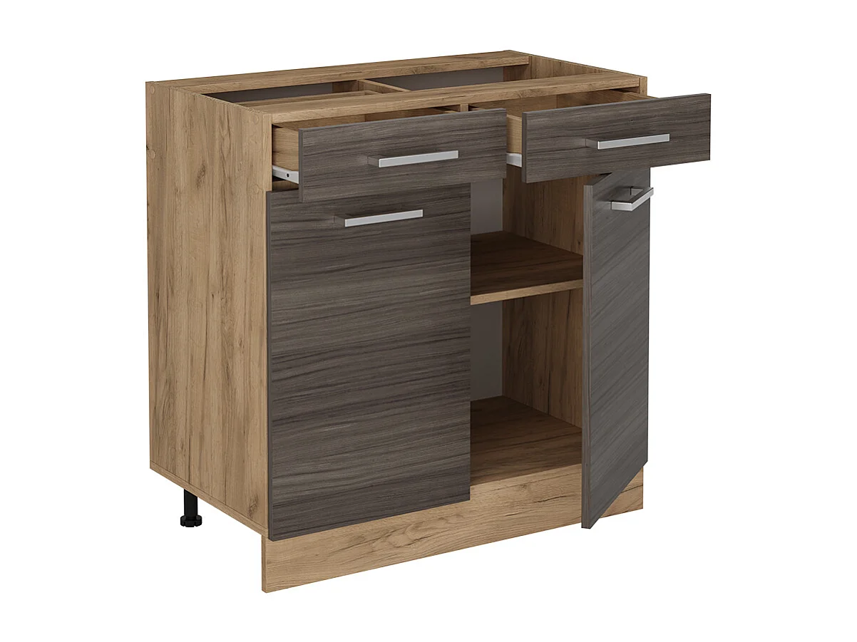 Keukenonderkast edel grijs 80x60x81.6 r-line