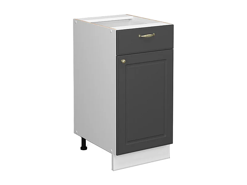 Mueble bajo de cocina antracita-oro 40x51.6x82 fame-line