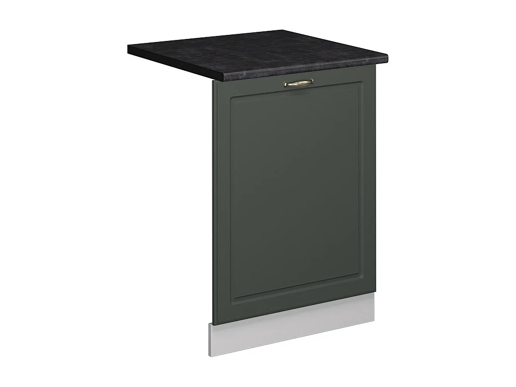 Panel frontal del lavavajillas verde dorado casa de campo 60x1.6x81.8 fame-line