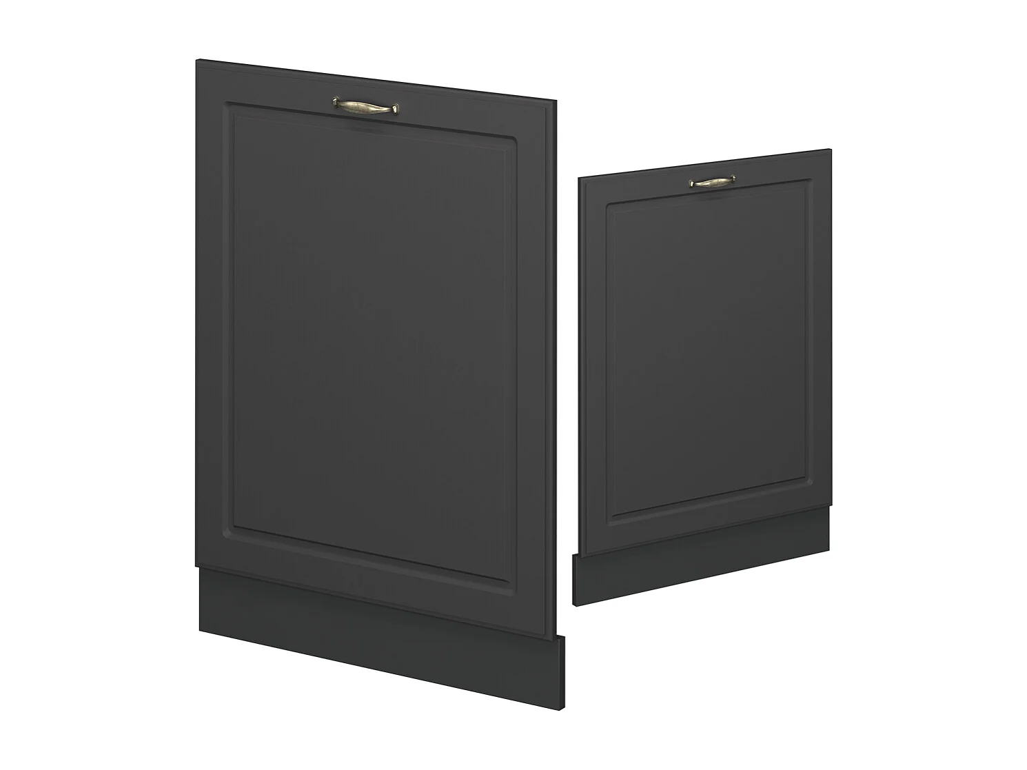 Façade de lave-vaisselle anthrazit-gold landhaus 60x1.6x81.8 fame-line