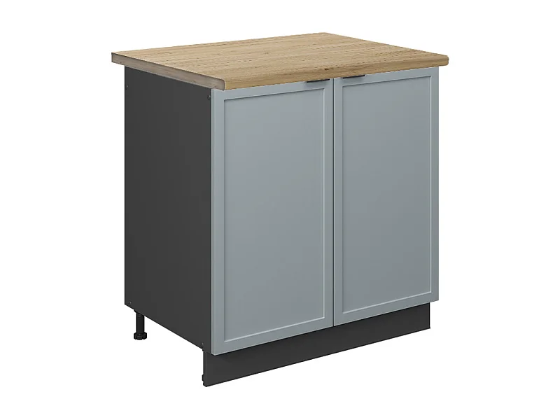 Szafka pod zlew jasnoniebiesko-szary 80x60x82 fame-line