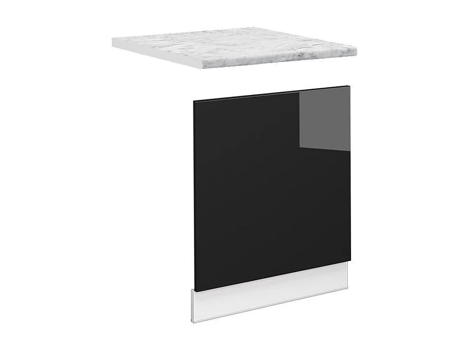 Panel frontal roble negro alto brillo 60x1.6x67.4 fame-line