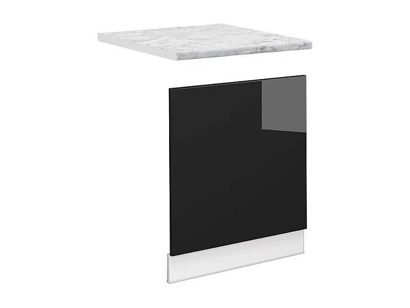 Façade chêne noir brillant 60x1.6x67.4 fame-line