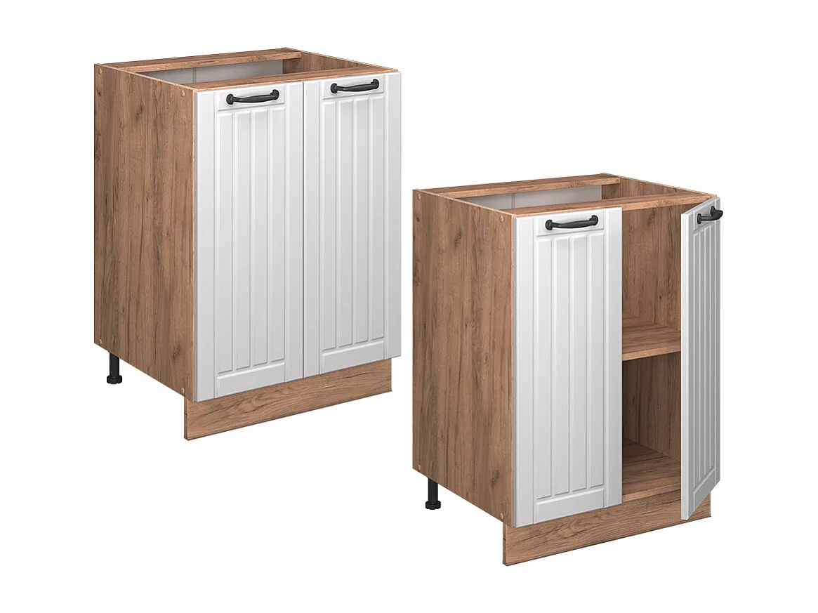 Küchenunterschrank weiß landhaus 60x60x82 fame-line