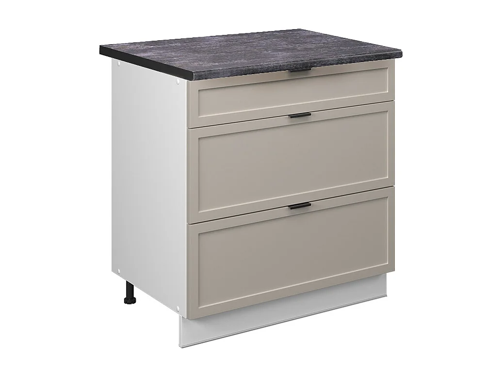 Meuble cuisine grisbeige 80x60x82 fame-line