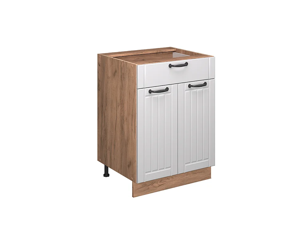 Meuble cuisine blanc campagne 60x60x82 fame-line