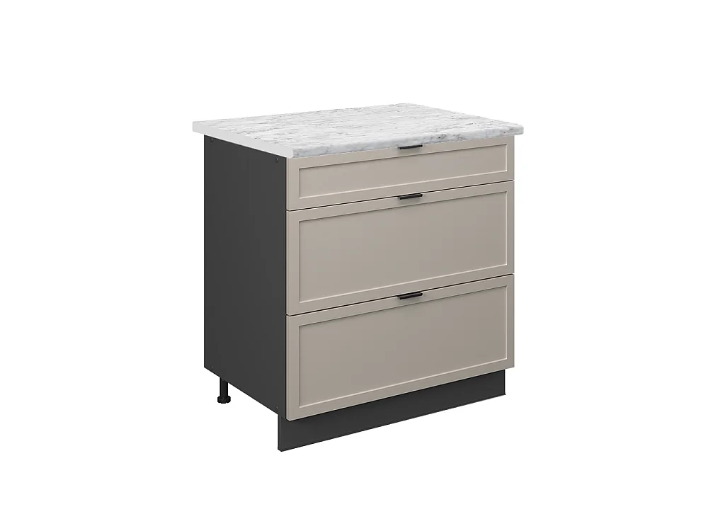 Meuble cuisine grisbeige 80x60x82 fame-line