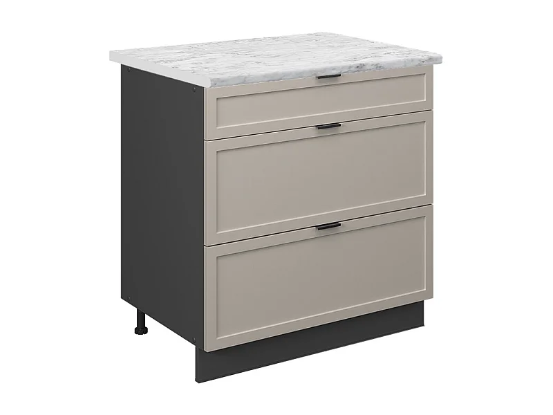 Küchenunterschrank graubeige 80x60x82 fame-line