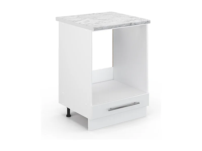 Armario para horno empotrado blanco alto brillo 60x60x82 fame-line