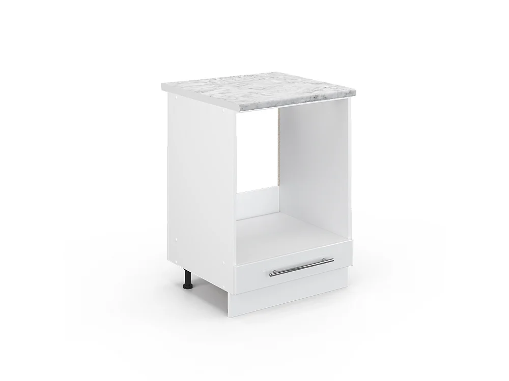 Meuble pour four blanc haute brillance 60x60x82 fame-line