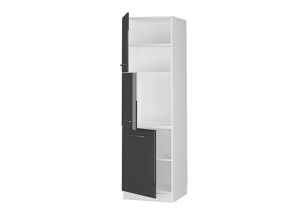 Mobile per forno da incasso antracite lucido 60x58x206.8 fame-line