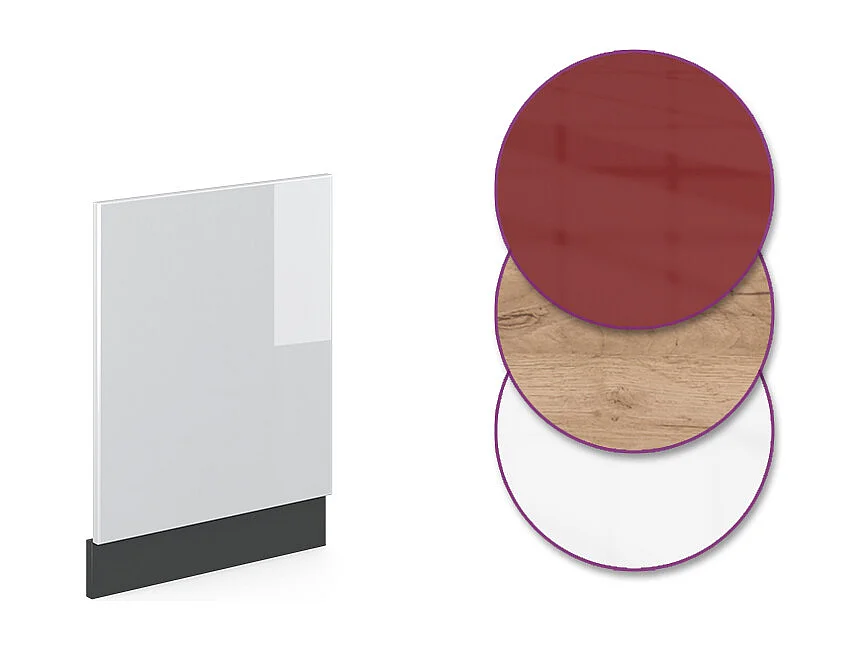 Panel frontal blanco alto brillo 45x1.6x57.2 r-line