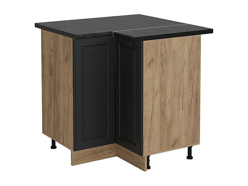 Hoekkast antraciet landhuis 75.6x60x81.6 r-line
