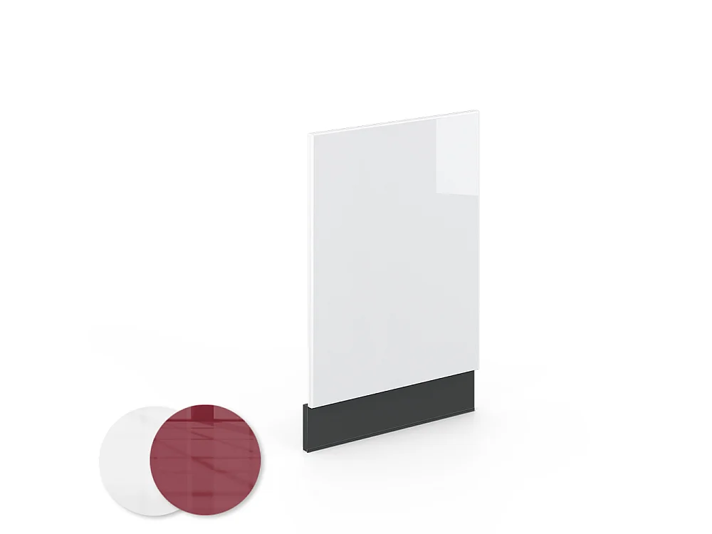 Panel frontal blanco alto brillo 45x1.6x67.4 fame-line